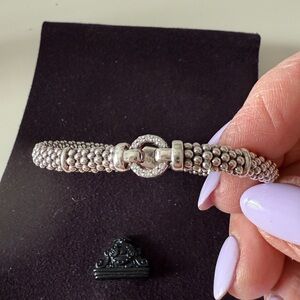 Elegant Silver Beaded Bracelet